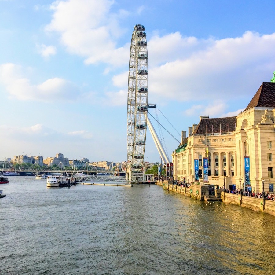 View from the side of the London Eye